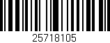 Código de barras (EAN, GTIN, SKU, ISBN): '25718105'