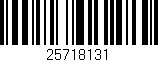 Código de barras (EAN, GTIN, SKU, ISBN): '25718131'