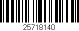 Código de barras (EAN, GTIN, SKU, ISBN): '25718140'