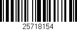 Código de barras (EAN, GTIN, SKU, ISBN): '25718154'