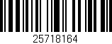 Código de barras (EAN, GTIN, SKU, ISBN): '25718164'