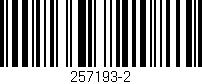 Código de barras (EAN, GTIN, SKU, ISBN): '257193-2'