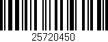 Código de barras (EAN, GTIN, SKU, ISBN): '25720450'