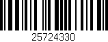 Código de barras (EAN, GTIN, SKU, ISBN): '25724330'