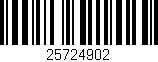 Código de barras (EAN, GTIN, SKU, ISBN): '25724902'