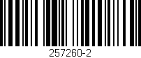 Código de barras (EAN, GTIN, SKU, ISBN): '257260-2'