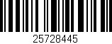 Código de barras (EAN, GTIN, SKU, ISBN): '25728445'