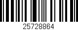 Código de barras (EAN, GTIN, SKU, ISBN): '25728864'