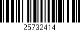 Código de barras (EAN, GTIN, SKU, ISBN): '25732414'