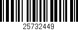 Código de barras (EAN, GTIN, SKU, ISBN): '25732449'