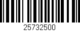 Código de barras (EAN, GTIN, SKU, ISBN): '25732500'