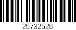 Código de barras (EAN, GTIN, SKU, ISBN): '25732526'