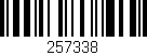 Código de barras (EAN, GTIN, SKU, ISBN): '257338'