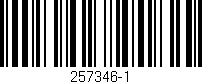 Código de barras (EAN, GTIN, SKU, ISBN): '257346-1'