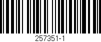 Código de barras (EAN, GTIN, SKU, ISBN): '257351-1'
