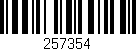 Código de barras (EAN, GTIN, SKU, ISBN): '257354'