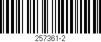 Código de barras (EAN, GTIN, SKU, ISBN): '257361-2'