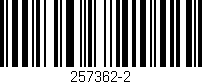 Código de barras (EAN, GTIN, SKU, ISBN): '257362-2'
