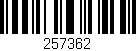 Código de barras (EAN, GTIN, SKU, ISBN): '257362'