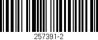 Código de barras (EAN, GTIN, SKU, ISBN): '257391-2'