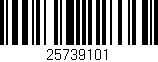 Código de barras (EAN, GTIN, SKU, ISBN): '25739101'