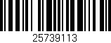 Código de barras (EAN, GTIN, SKU, ISBN): '25739113'