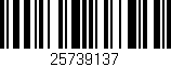 Código de barras (EAN, GTIN, SKU, ISBN): '25739137'