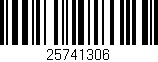 Código de barras (EAN, GTIN, SKU, ISBN): '25741306'