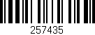 Código de barras (EAN, GTIN, SKU, ISBN): '257435'