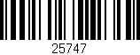 Código de barras (EAN, GTIN, SKU, ISBN): '25747'