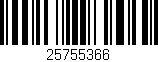Código de barras (EAN, GTIN, SKU, ISBN): '25755366'