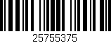 Código de barras (EAN, GTIN, SKU, ISBN): '25755375'