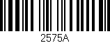 Código de barras (EAN, GTIN, SKU, ISBN): '2575A'