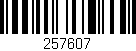 Código de barras (EAN, GTIN, SKU, ISBN): '257607'