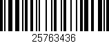 Código de barras (EAN, GTIN, SKU, ISBN): '25763436'