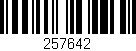Código de barras (EAN, GTIN, SKU, ISBN): '257642'