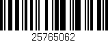 Código de barras (EAN, GTIN, SKU, ISBN): '25765062'