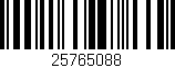 Código de barras (EAN, GTIN, SKU, ISBN): '25765088'