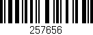 Código de barras (EAN, GTIN, SKU, ISBN): '257656'