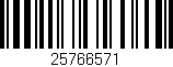 Código de barras (EAN, GTIN, SKU, ISBN): '25766571'