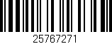 Código de barras (EAN, GTIN, SKU, ISBN): '25767271'
