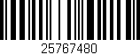 Código de barras (EAN, GTIN, SKU, ISBN): '25767480'
