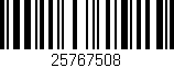 Código de barras (EAN, GTIN, SKU, ISBN): '25767508'