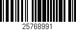 Código de barras (EAN, GTIN, SKU, ISBN): '25768991'