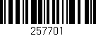 Código de barras (EAN, GTIN, SKU, ISBN): '257701'