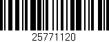 Código de barras (EAN, GTIN, SKU, ISBN): '25771120'