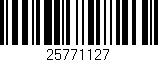 Código de barras (EAN, GTIN, SKU, ISBN): '25771127'