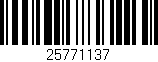 Código de barras (EAN, GTIN, SKU, ISBN): '25771137'
