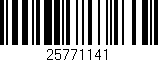 Código de barras (EAN, GTIN, SKU, ISBN): '25771141'