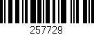 Código de barras (EAN, GTIN, SKU, ISBN): '257729'